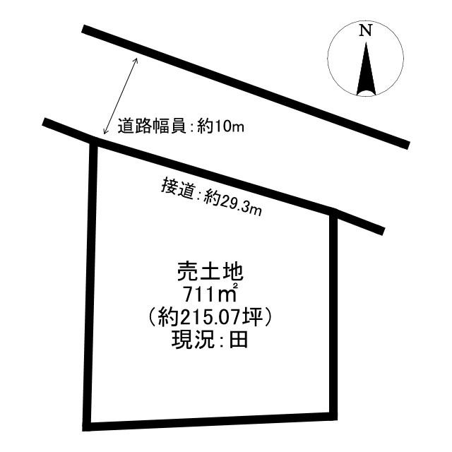 滝　売土地　215.07坪の土地図