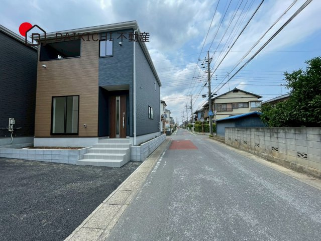 【前面道路含む現地写真】 | 加須市南町第3　CRADLE GARDEN　新築戸建　全3棟　1号棟