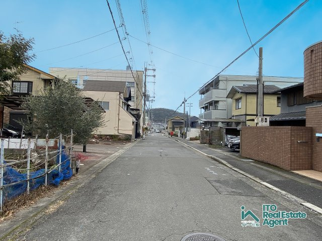 西賀茂南大栗町 土地の前面道路含む現地写真