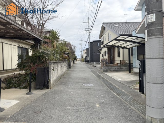 明石市大久保町大窪　土地の前面道路含む現地写真|●年中無休：当日予約可●前面道路幅員４mです！交通量少なく安心です！
