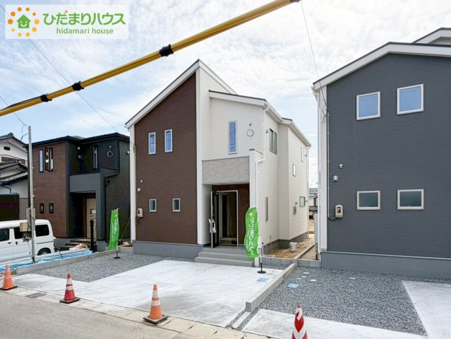 大槻前畑　新築戸建　2号棟の外観|平日・お仕事終わりに少しだけみたい！そんな方も大歓迎です♪お気軽にお問合せください