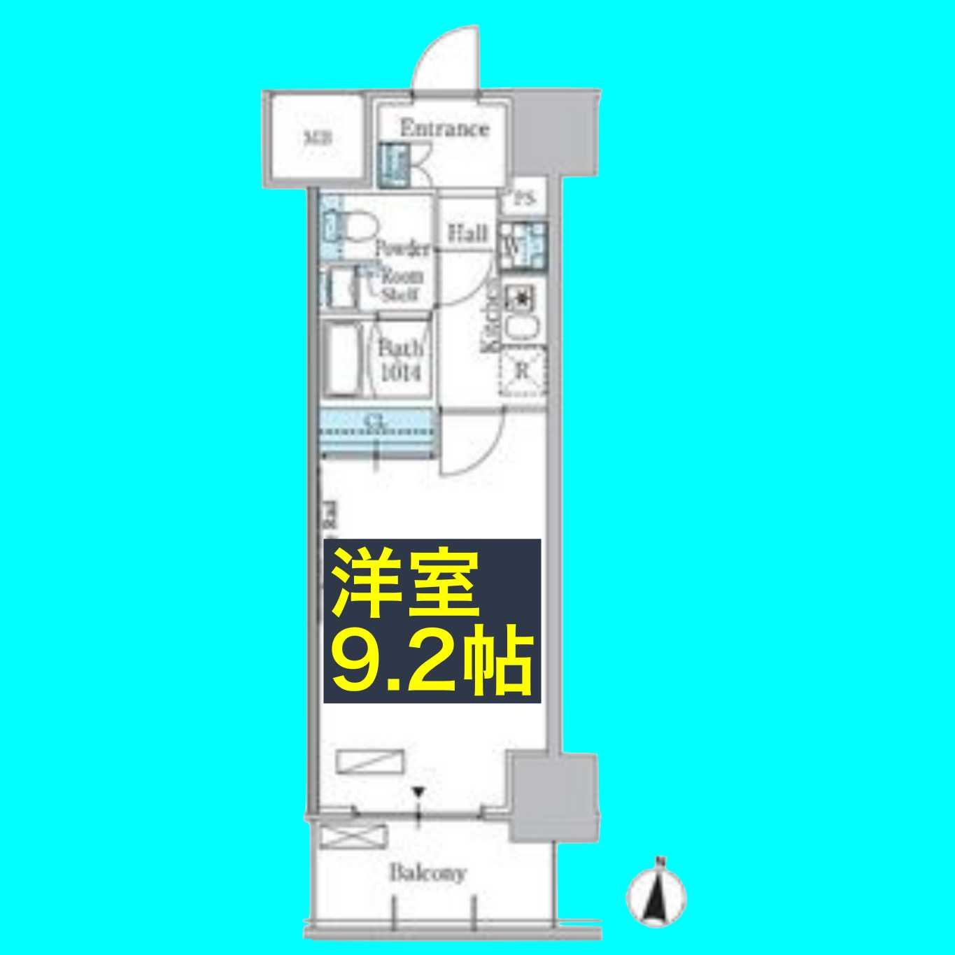 パークアクシス名古屋山王一丁目の間取り
