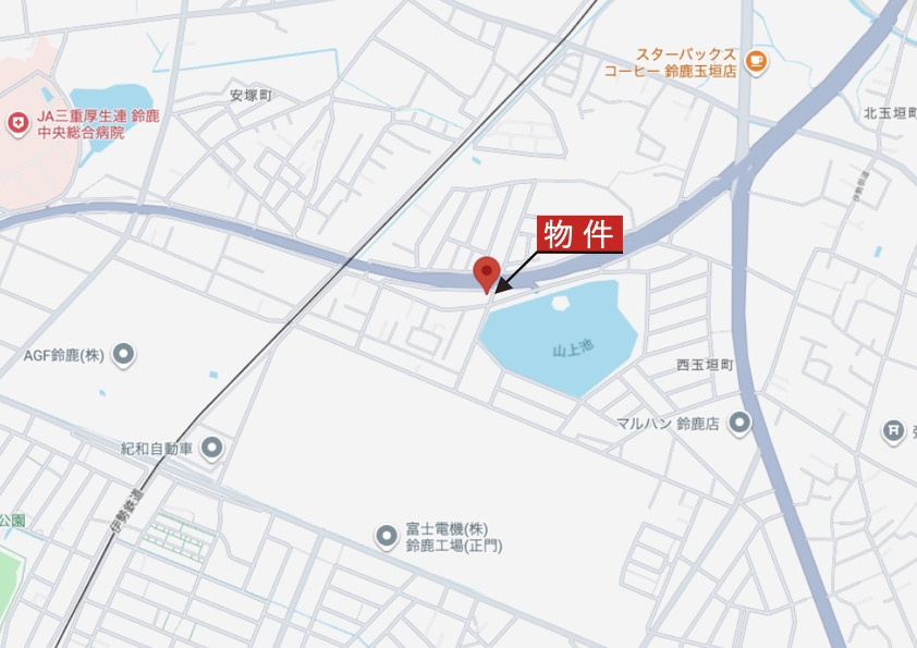 鈴鹿市北玉垣町《2号棟》の地図|詳細Map