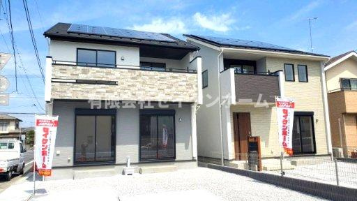 熊谷市赤城町1丁目　太陽光発電付きオール電化新築住宅の外観