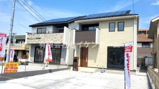 熊谷市赤城町1丁目　太陽光発電付きオール電化新築住宅の外観