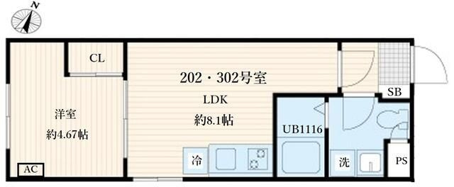 Ａｇｌａｉａ要町の間取り