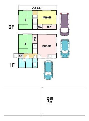 東酒々井５丁目　中古戸建（賃貸中）の間取り