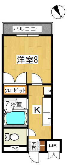 【間取り】 | ピアコート | 反転あり
