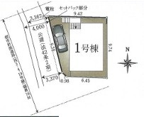 西東京市柳沢5丁目　新築一戸建　西武新宿線　西武柳沢の区画図