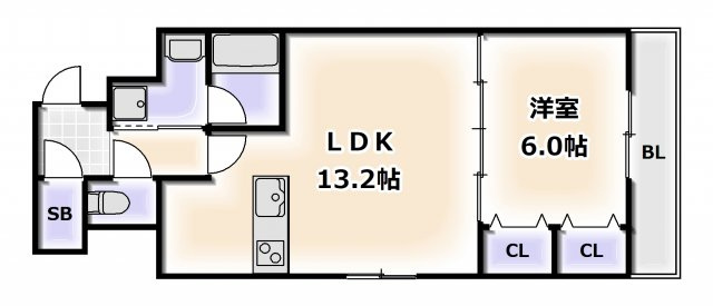 【間取り】 | S-RESIDENCE学園坂（エスレジデンス学園坂）