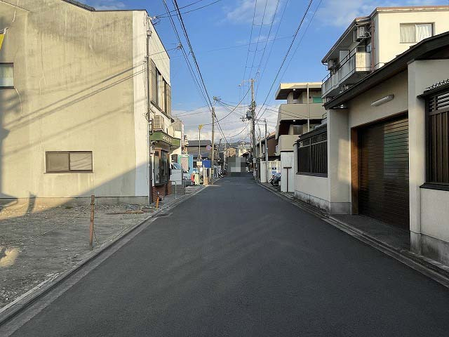 下鴨膳部町 土地の前面道路含む現地写真