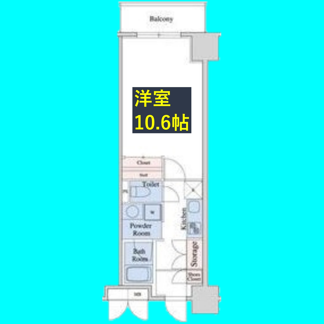 レジデンス上前津スクエア(旧プライムアーバン上前津)の間取り