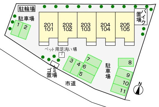 ルミナス・Ｍの区画図