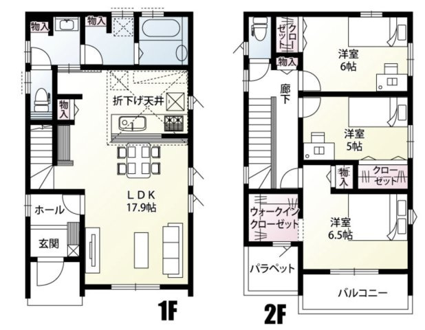 【間取り】 | 久喜市西28区画　新築戸建　全28棟　27号棟
