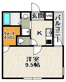 フジパレス宝塚南Ⅴ番館の間取り