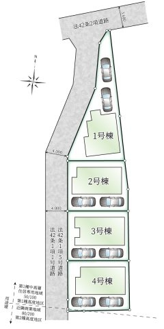 【区画図】 | ご家族様のプライベート空間が確保できる素敵な間取りです。また敷地ゆったりですので、おうち時間を楽しむのにもぴったりですね♪