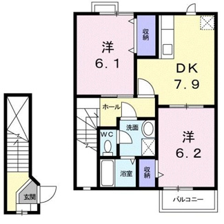 【間取り】 | アウローラＡ