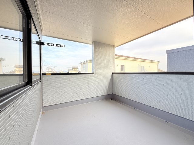 第1常総市東野原　新築戸建　1号棟のバルコニー