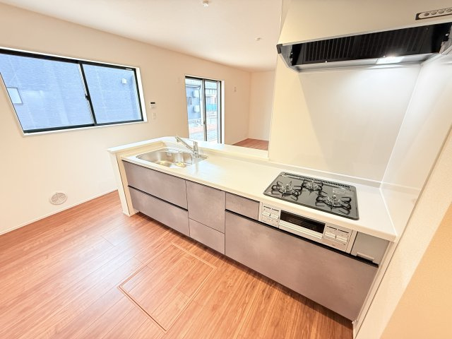 第1常総市東野原　新築戸建　1号棟のキッチン