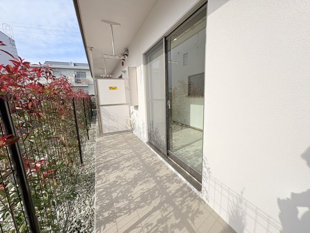 熊本市東区保田窪本町の賃貸マンションのバルコニー|参考写真になりますのでご承知おき下さい。