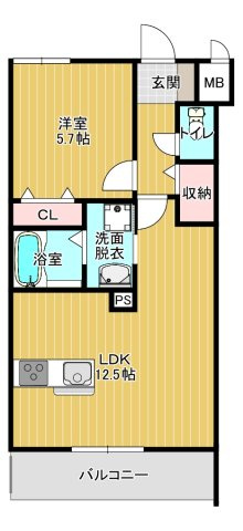 熊本市東区保田窪本町の賃貸マンションの間取り|参考写真になりますのでご承知おき下さい。