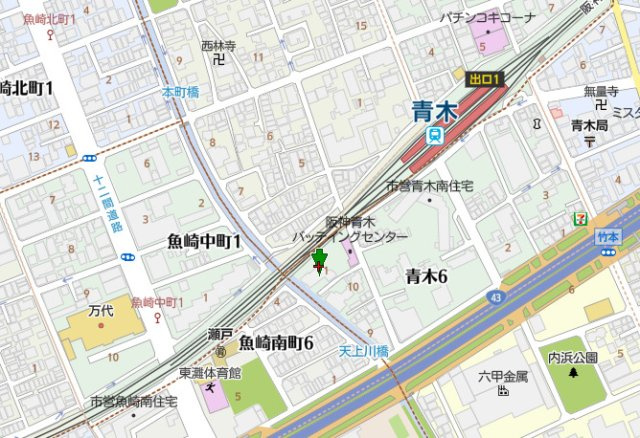 甲南シャトー青木の地図