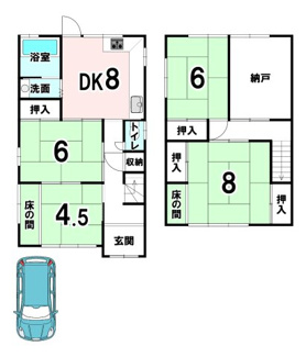 【間取り】 | 北葛城郡上牧町服部台3丁目