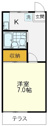 【間取り】 | メゾンBE-2　102号室間取図