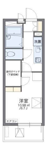 レオパレス水前寺の間取り