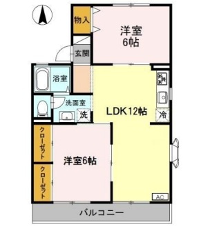 ルミエールＢ棟の間取り