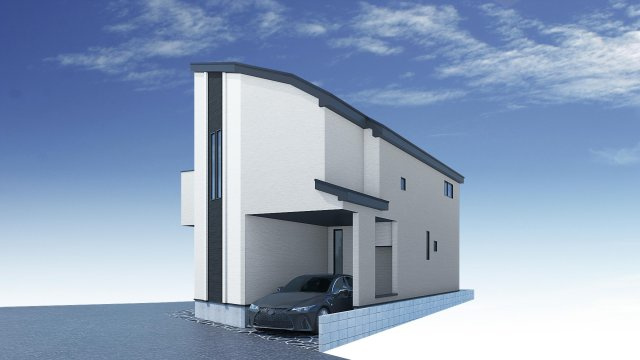 中野区野方6丁目 限定1棟の外観パース|完成予想図　イラストは図面を基に起こしたもので実際のものとは多少異なる場合がございます