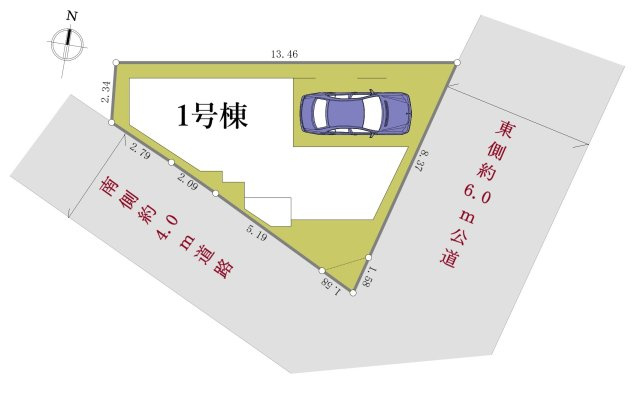 中野区野方6丁目 限定1棟の区画図