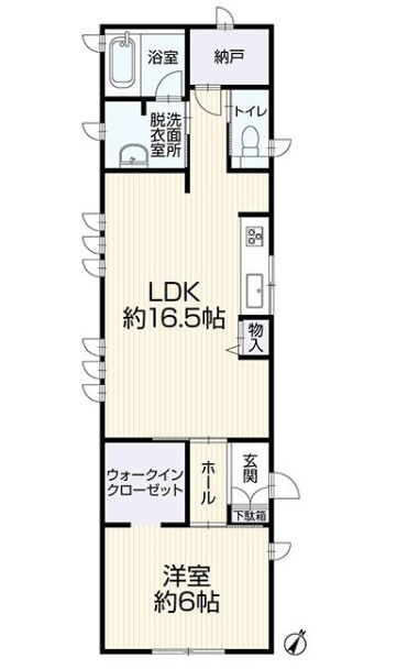 高崎市吉井町下小長根　中古1500の間取り