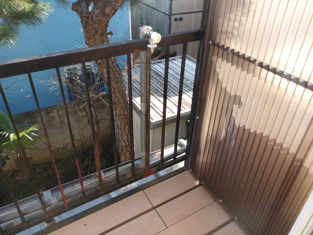 ハイツナナベのバルコニー