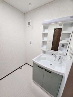 【独立洗面台】 | 鳥取市今町１丁目新築戸建て | 洗濯ものも干せます