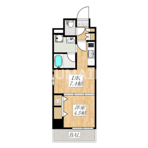 Alivis東十条の間取り
