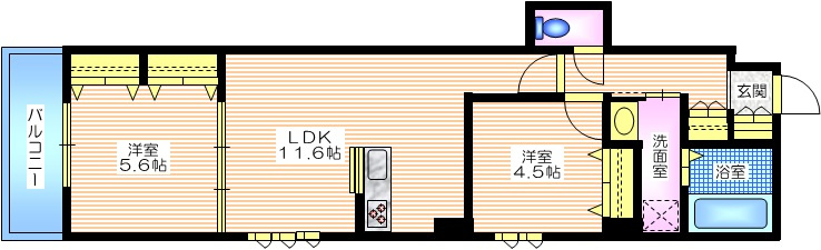 仮称　大口通メゾンC棟のロビー