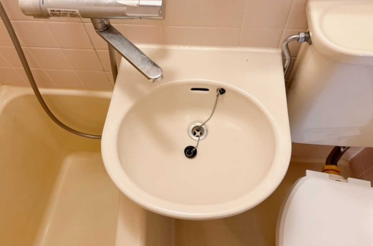 レジデンス三軒茶屋スクエア　オートロック　角部屋　冷蔵庫の洗面所