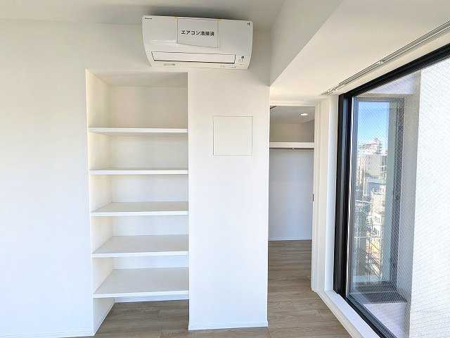 プライムメゾン入谷の設備|6.2帖洋室、7Fスカイツリー隅田川花火見えます、インターネット無料、ウォークインクローゼット、エアコン付