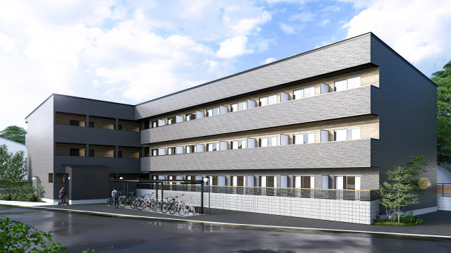 グランメゾン学南の外観パース