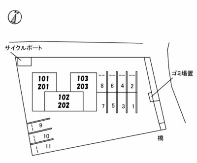 【区画図】 | クオレール吉敷