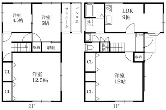 【間取り】 | 野火止5丁目K賃貸
