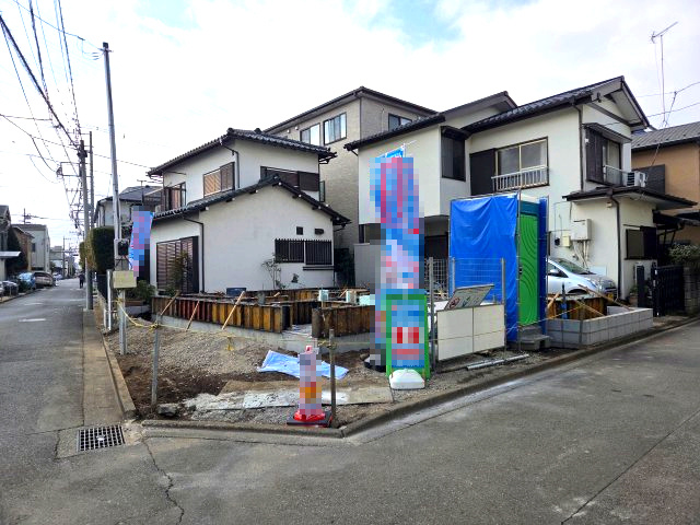 東淵野辺４丁目　新築戸建の外観|開放感のある角地になります