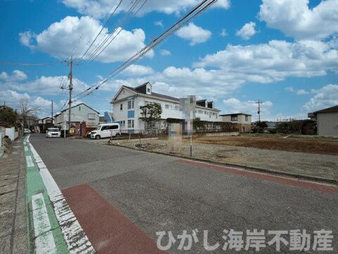 中郡大磯町西小磯　売地　全２区画の前面道路含む現地写真|現地外観