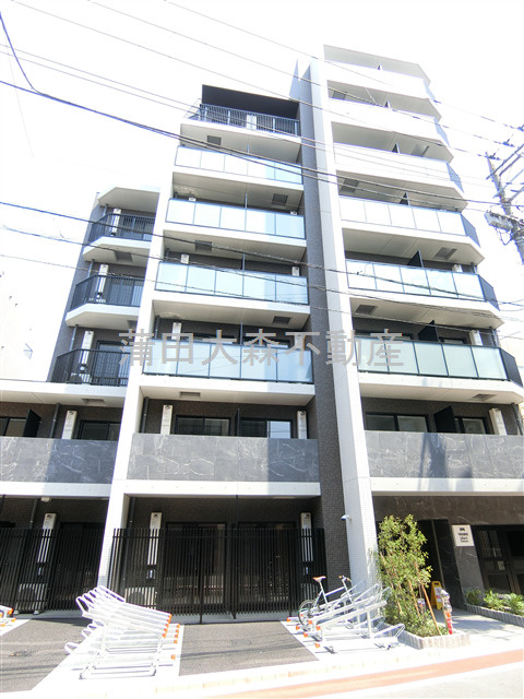 TASUKI RICHESSE KAMATAタスキリシェスシンカマタの外観|2024年7月築　RC鉄筋コンクリート造地上8階建て1K～2LDK総戸数35戸
ペット可インターネット無料！東京都大田区新蒲田1丁目　JR京浜東北線蒲田駅徒歩10分