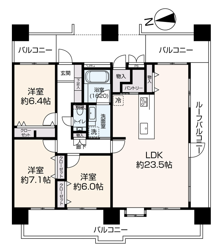 リーガル天満パークサイドの間取り