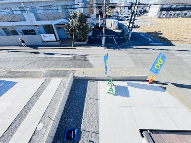 松戸市新松戸南１丁目新築戸建【馬橋北小学校：7分】の展望|バルコニーより道路側眺望