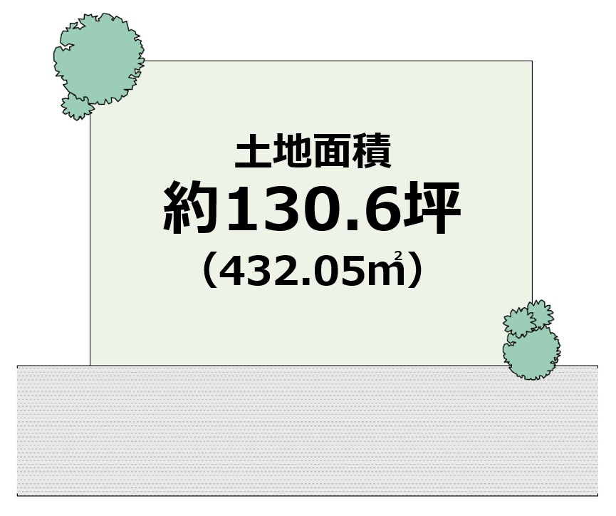 貝塚市東山　売土地の土地図