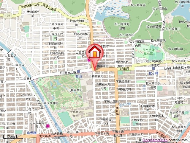 GATO D.M北山（ガトーディーエム北山）の地図
