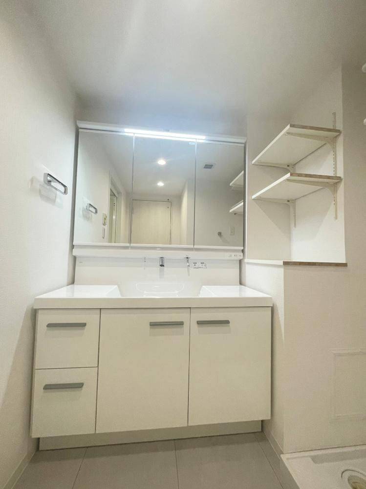 多摩市落合１丁目の中古マンションの独立洗面台